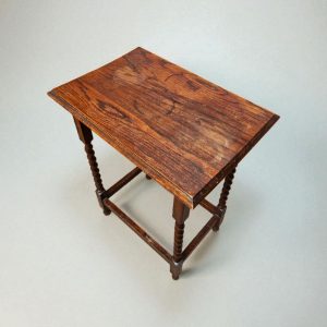 Antique Oak Barley Twist Side Table / c1920 / FREE DELIVERY - Image 7