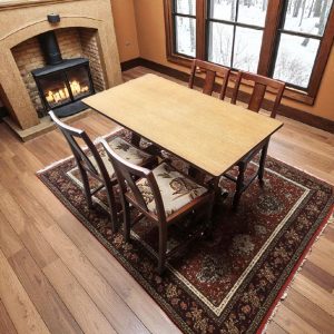 Vintage Oak Dining Chairs / Set of 4 / English Made c.1960 / FREE DELIVERY - Image 9