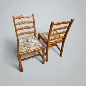 Vintage Old Charm by Wood Bros / Set of 4 Oak Dining Chairs / c.1970 / FREE DELIVERY - Image 6