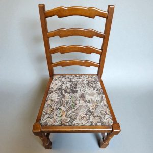 Vintage Old Charm by Wood Bros / Set of 4 Oak Dining Chairs / c.1970 / FREE DELIVERY - Image 5