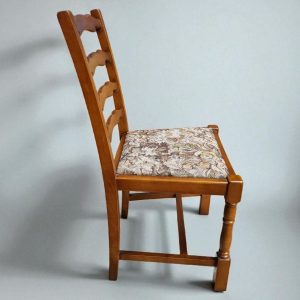 Vintage Old Charm by Wood Bros / Set of 4 Oak Dining Chairs / c.1970 / FREE DELIVERY - Image 4