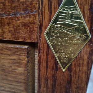 Vintage Old Charm Wood Brothers Tall Corner Cabinet / Tudor Brown / c.1970 / FREE DELIVERY - Image 4