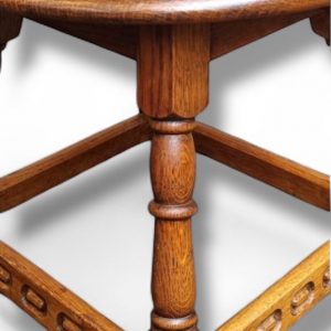 Vintage Priory Solid Oak Coffee / Side Table c.1970 / FREE DELIVERY - Image 5