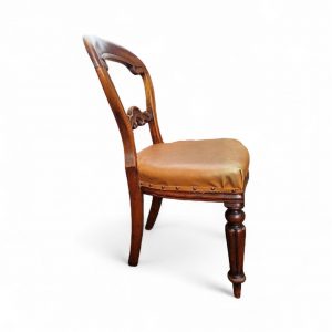 Antique Victorian Balloon Back Dining Chairs / Set of 6 / c.1880 / FREE DELIVERY - Image 13