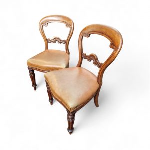 Antique Victorian Balloon Back Dining Chairs / Set of 6 / c.1880 / FREE DELIVERY - Image 10