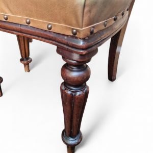 Antique Victorian Balloon Back Dining Chairs / Set of 6 / c.1880 / FREE DELIVERY - Image 8