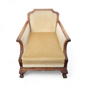 Antique Edwardian Carved Mahogany Armchair / Claw & Ball Feet / c.1910 / FREE DELIVERY - Image 10