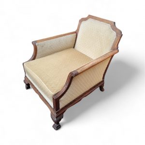 Antique Edwardian Carved Mahogany Armchair / Claw & Ball Feet / c.1910 / FREE DELIVERY - Image 7