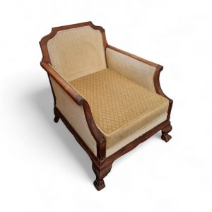 Antique Edwardian Carved Mahogany Armchair / Claw & Ball Feet / c.1910 / FREE DELIVERY - Image 6