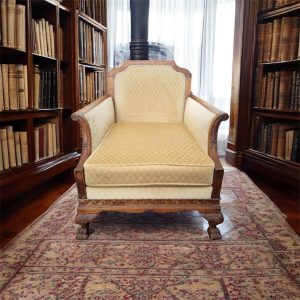 Antique Edwardian Carved Mahogany Armchair / Claw & Ball Feet / c.1910 / FREE DELIVERY