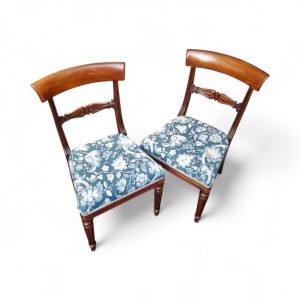 Antique William IV Mahogany Dining Chairs / Set of Two /c.1835 / FREE DELIVERY