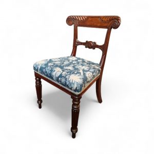 Antique Regency Mahogany Carved Bar Back Chair / c.1820 / FREE DELIVERY - Image 9