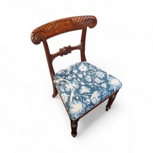 Antique Regency Mahogany Carved Bar Back Chair / c.1820 / FREE DELIVERY - Image 7