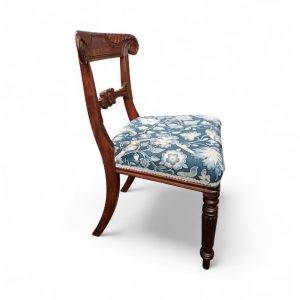 Antique Regency Mahogany Carved Bar Back Chair / c.1820 / FREE DELIVERY - Image 5