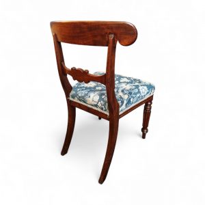 Antique Regency Mahogany Carved Bar Back Chair / c.1820 / FREE DELIVERY - Image 4