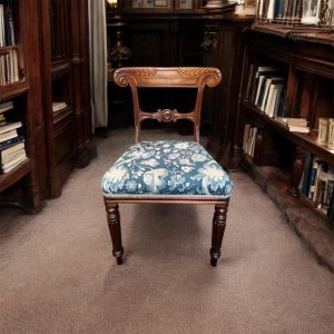 Antique Regency Mahogany Carved Bar Back Chair / c.1820 / FREE DELIVERY