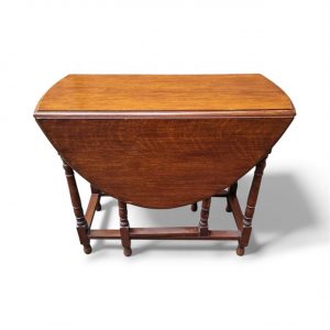 Vintage Oak Drop-Leaf Gateleg Dining Table / c.1940 / FREE DELIVERY - Image 2