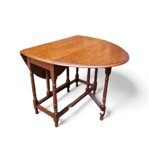 Vintage Oak Drop-Leaf Gateleg Dining Table / c.1940 / FREE DELIVERY - Image 1