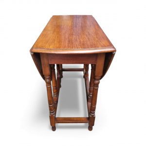 Vintage Oak Drop-Leaf Gateleg Dining Table / c.1940 / FREE DELIVERY - Image 6