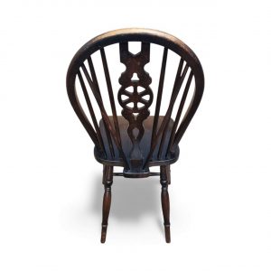 Vintage Wheelback Windsor Dining Chairs / c.1970 / Set of 4 / FREE DELIVERY - Image 7