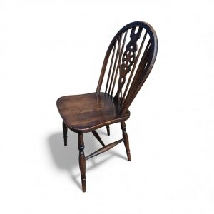 Vintage Wheelback Windsor Dining Chairs / c.1970 / Set of 4 / FREE DELIVERY - Image 6