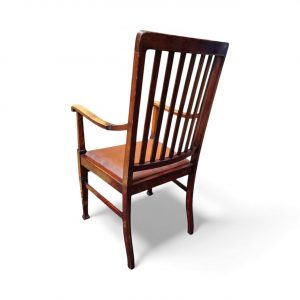 Antique Edwardian Oak Desk Armchair / c.1910 / FREE DELIVERY - Image 8