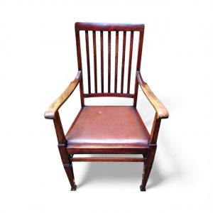 Antique Edwardian Oak Desk Armchair / c.1910 / FREE DELIVERY - Image 7