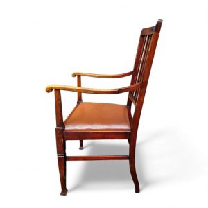 Antique Edwardian Oak Desk Armchair / c.1910 / FREE DELIVERY - Image 3