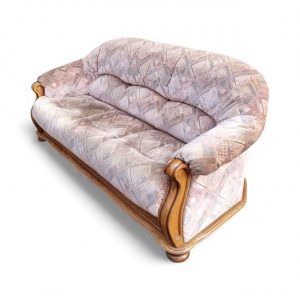 Vintage Belgian Oak Framed Sofa / 1970s / FREE DELIVERY - Image 8