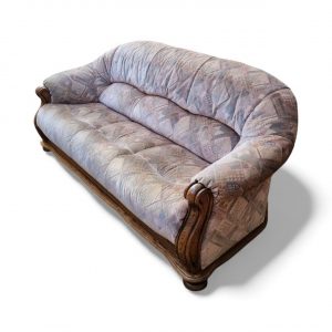 Vintage Belgian Oak Framed Sofa / 1970s / FREE DELIVERY - Image 6