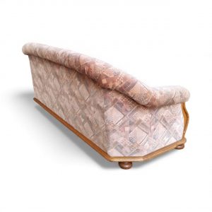 Vintage Belgian Oak Framed Sofa / 1970s / FREE DELIVERY - Image 3