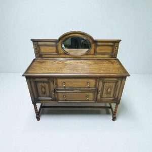 Antique Oak Sideboard with Mirror Back / Early 20th Century / FREE DELIVERY - Image 12
