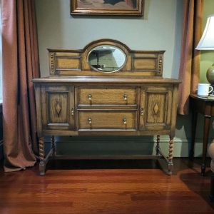 Antique Oak Sideboard with Mirror Back / Early 20th Century / FREE DELIVERY - Image 1