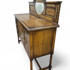Antique Oak Sideboard with Mirror Back / Early 20th Century / FREE DELIVERY - Image 9