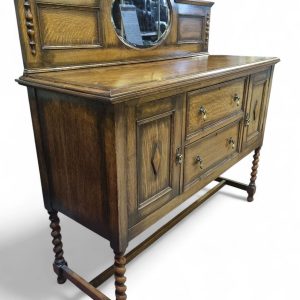 Antique Oak Sideboard with Mirror Back / Early 20th Century / FREE DELIVERY - Image 7