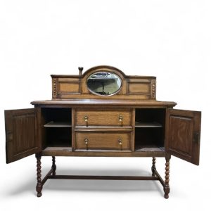 Antique Oak Sideboard with Mirror Back / Early 20th Century / FREE DELIVERY - Image 5