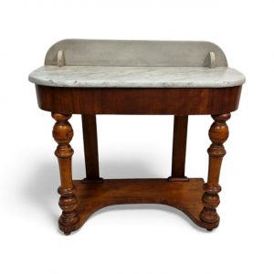 Antique Victorian Marble-Top Console Table / 19th Century