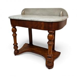 Antique Victorian Marble-Top Console Table / 19th Century - Image 8