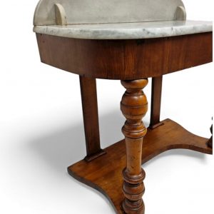 Antique Victorian Marble-Top Console Table / 19th Century - Image 7