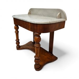 Antique Victorian Marble-Top Console Table / 19th Century - Image 6