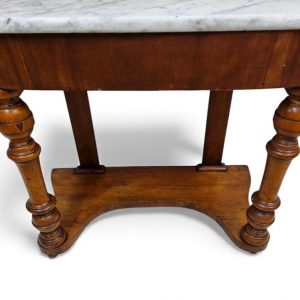 Antique Victorian Marble-Top Console Table / 19th Century - Image 5