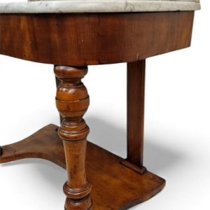 Antique Victorian Marble-Top Console Table / 19th Century - Image 4