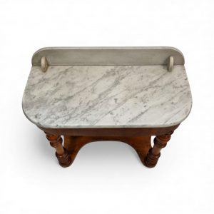Antique Victorian Marble-Top Console Table / 19th Century - Image 3