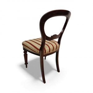 Antique Victorian Mahogany Balloon-Back Chair / c.1880 / FREE DELIVERY - Image 7