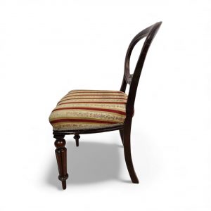 Antique Victorian Mahogany Balloon-Back Chair / c.1880 / FREE DELIVERY - Image 5