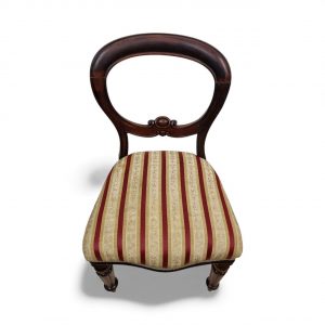 Antique Victorian Mahogany Balloon-Back Chair / c.1880 / FREE DELIVERY - Image 3