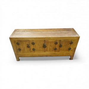 Vintage Wooden Sideboard Oriental Style / Brass Hardware /c 1950 / FREE DELIVERY