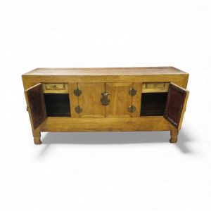 Vintage Wooden Sideboard Oriental Style / Brass Hardware /c 1950 / FREE DELIVERY - Image 12