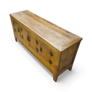 Vintage Wooden Sideboard Oriental Style / Brass Hardware /c 1950 / FREE DELIVERY - Image 11