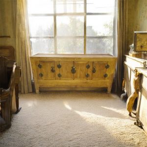 Vintage Wooden Sideboard Oriental Style / Brass Hardware /c 1950 / FREE DELIVERY - Image 9